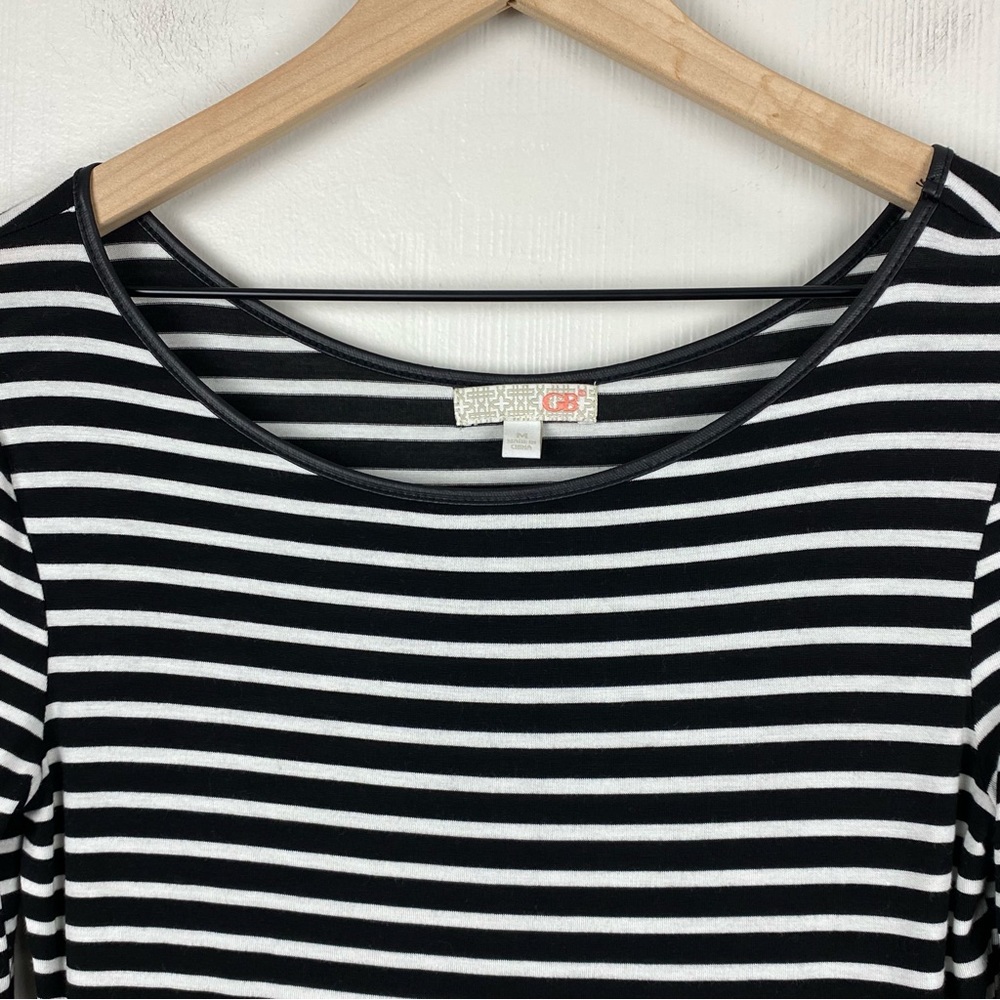 GB Gianni Bini Dress Womens Medium‎ Striped Bodycon Stretch - Picture 4 of 12